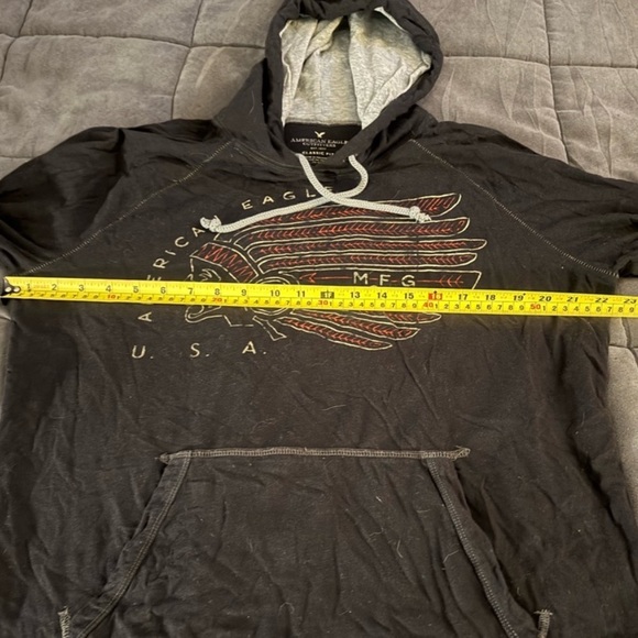 American Eagle Outfitters Black Graphic Hoodie - Picture 4 of 6